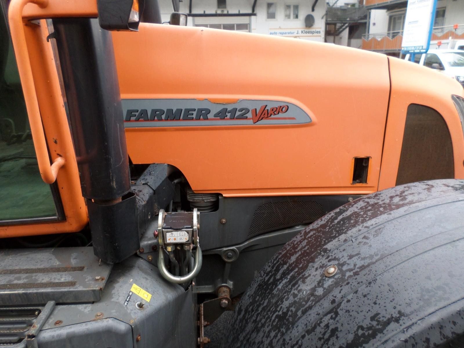 Fendt 412 Vario — Klima, priekinė hidraulika, prie