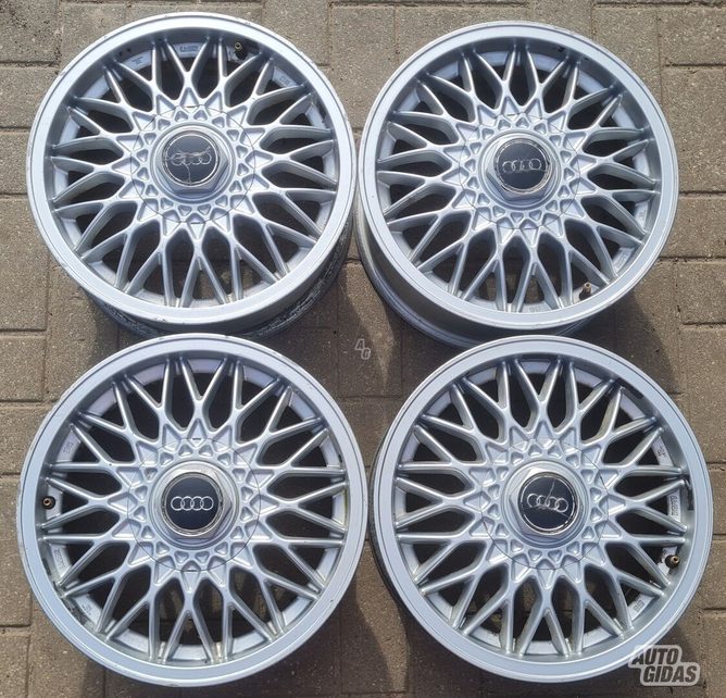 Audi lengvojo lydinio ratlankiai R15 5x112 ET45, komplektas