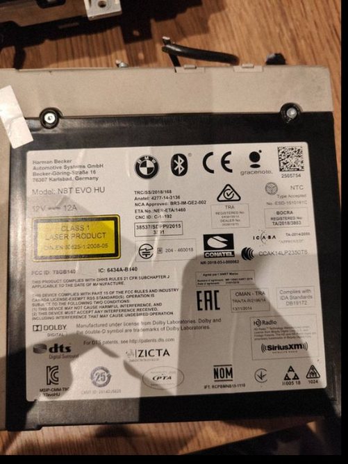 BMW X5 F15 F16 NBT EVO magnetola + CID 10,25 ekranas + iDrive kontroleris
